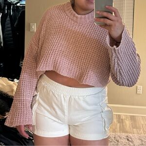 Knit crop sweater